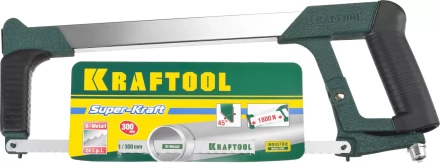 Ножовка по металлу KRAFTOOL &quot;PRO-Kraft&quot;, 185 кг рычажное натяжение,обрезиненные рукоятки, биметаллическое полотно, 300 мм 15801_z01 купить в Ижевске