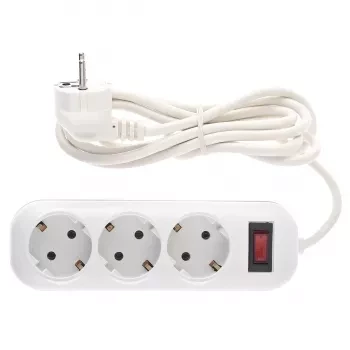 Удлинитель бытовой серия EF, с заземлением и выключателем, 4м, 3 роз., 10A Stern 95772 купить в Ижевске