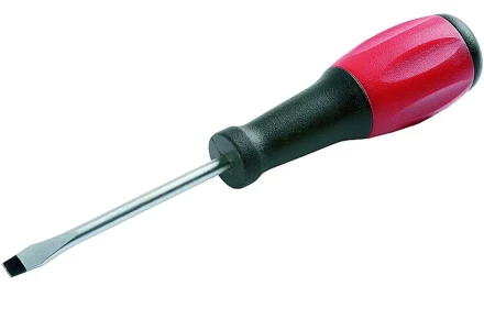 Отвертка ЗУБР &quot;МАСТЕР&quot;, хром-ванадиевая сталь, эргономичная двухкомпонентная рукоятка, SL 6,0х150мм 25231-06-15 купить в Ижевске