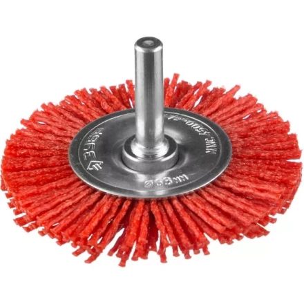 ЗУБР &quot;ПРОФЕССИОНАЛ&quot;. Щетка дисковая для дрели, нейлоновая проволока с абразивным покрытием, 63мм 35161-063_z02 купить в Ижевске