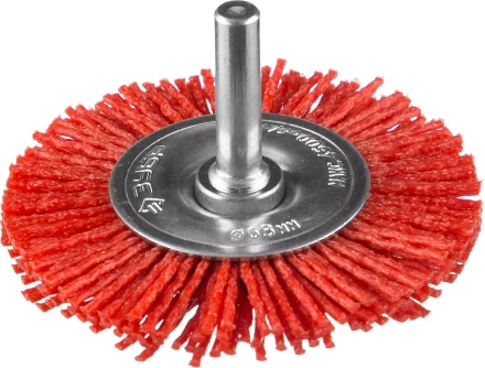 ЗУБР &quot;ПРОФЕССИОНАЛ&quot;. Щетка дисковая для дрели, нейлоновая проволока с абразивным покрытием, 63мм 35161-063_z02 купить в Ижевске