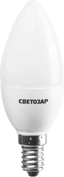 Лампа СВЕТОЗАР светодиодная "LED technology", цоколь Е14(миньон), яркий белый свет (4000К), 220В, 3Вт (25), свеча 44503-25_z01 купить в Ижевске