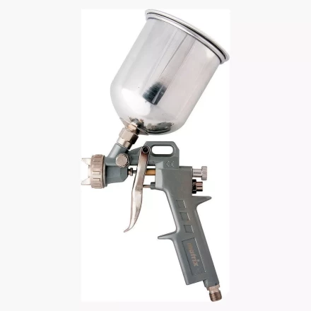 Пневматический краскопульт с верхним бачком V= 0,6 л + сопла диаметром 1.2, 1.5 и 1.8 мм  MATRIX 57314 купить в Ижевске