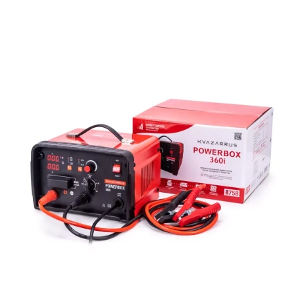 Инверторное пуско-зарядное устройство KVAZARRUS PowerBox 360i таймер цветная коробка купить в Ижевске