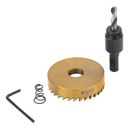 Коронка по металлу HSS, 55 мм, нитридтитановое покрытие Denzel 724118 купить в Ижевске