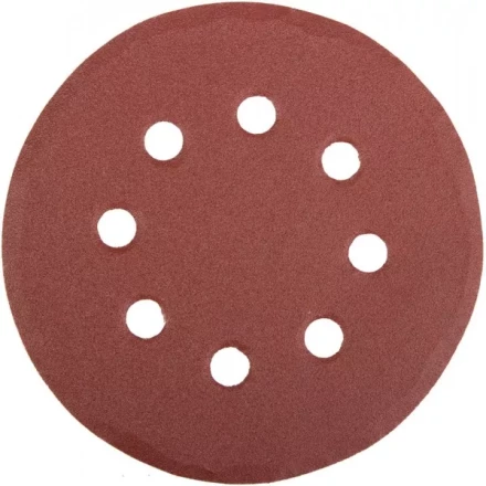 Круг шлифовальный универсальный STAYER &quot;MASTER&quot; из абразивной бумаги на велкро основе, 8 отверстий, Р180, 125мм, 5шт 35452-125-180 купить в Ижевске