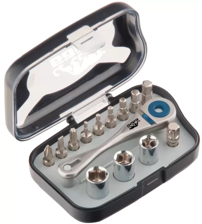 Реверсивная трещотка с набором бит и торцевыми головками, 14 шт БАРС 13313 купить в Ижевске