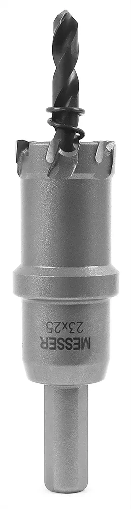 ТСТ коронка MESSER 23X25 с центрирующим сверлом и толкающей пружиной