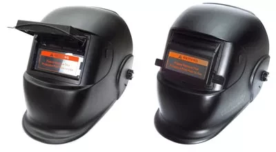 Маска сварщика BLACK GLASS с поднимающимся светофильтром DIN12 Aurora купить в Ижевске