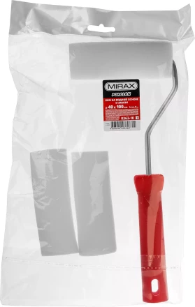 Валик &quot;ПОРОЛОН&quot; в наборе: 3 шубки + ручка, 100 мм, d=40 мм, MIRAX 0363-10_z01 купить в Ижевске