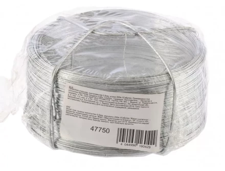 Проволока стальная оцинкованная 0,5 мм длина 200м Сибртех 47750 купить в Ижевске