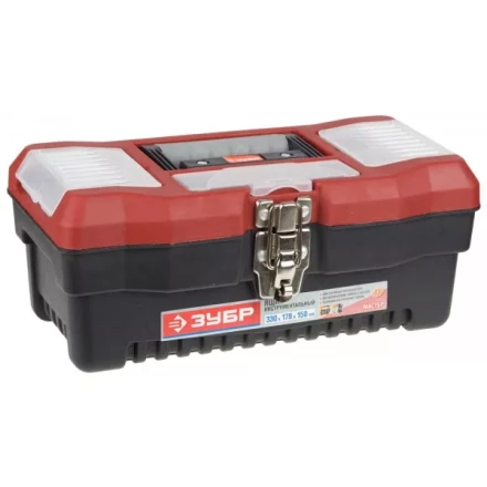Ящик ЗУБР &quot;МАСТЕР&quot; пластмассовый для инструмента, 33x17,8x15см, 13&quot; 38321_z01 купить в Ижевске
