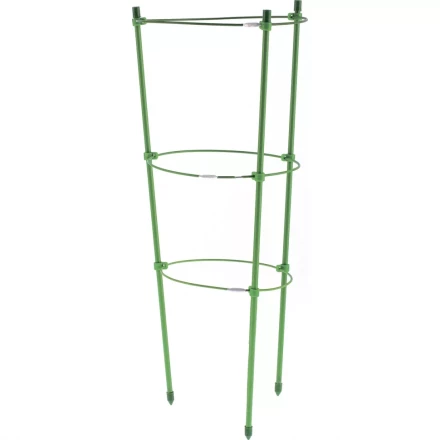 Поддержка для растений круглая h 120 см металл в пластике 4 кольца PALISAD 644035 купить в Ижевске