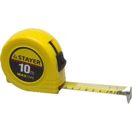 Рулетка STAYER &quot;МASTER&quot; &quot;MaxTape&quot;, пластиковый корпус, 10м/25мм 34014-10-25 купить в Ижевске