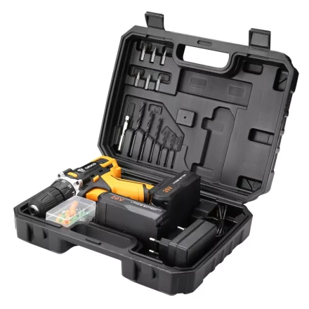 Дрель аккумуляторная DKCD20FU-Li DEKO + набор 63 инструмента, 063-4093 купить в Ижевске