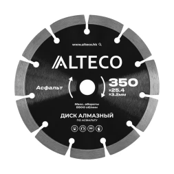 Диск алмазный по асфальту ALTECO 350x25.4x3.2 мм 66485