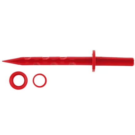 Колышек 20см с установочным кольцом для крепления укрывного материала и пленки 10шт красный PALISAD 64434 купить в Ижевске