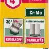 Ключ KRAFTOOL "INDUSTRIE" имбусовый, длинный c шариком, Cr-Mo, хромосатинированное покрытие, HEX 4 27437-4 купить в Ижевске