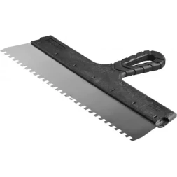 Шпатель ЗУБР &quot;МАСТЕР&quot; ФАСАДНЫЙ, нержавеющее полотно, 350мм, зуб 6х6мм 10078-35-06