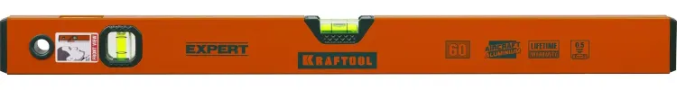 Уровень коробчатый, KRAFTOOL 34710-060, 2 ампулы, 0,5 мм/м, 600мм 34710-060_z01 купить в Ижевске