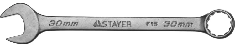 Ключ STAYER "MASTER" гаечный комбинированный, хромированный, 30мм 27085-30 купить в Ижевске