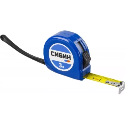 Рулетка СИБИН, пластиковый корпус, 3м/16мм 34020-03-16 купить в Ижевске