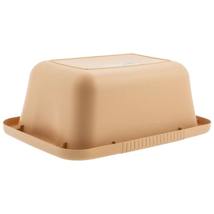 Таз пластмассовый прямоугольный 25 л, бежевый, Home Palisad 929925 купить в Ижевске