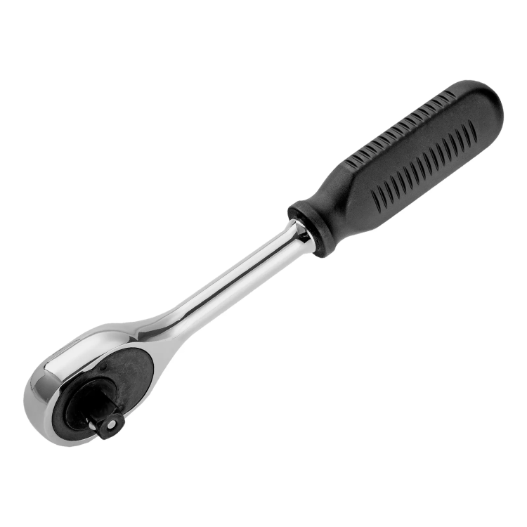 Ключ-трещотка 1/2", 45 зубьев, с быстрым сбросом, CrV, хром// Сибртех 14004 купить в Ижевске