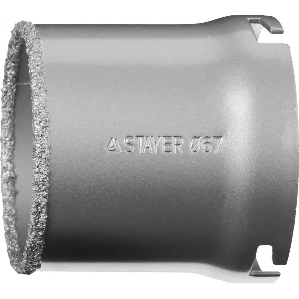 Коронка STAYER "PROFESSIONAL" кольцевая с карбидно-вольфрамовой крошкой, d=67мм 33345-67 купить в Ижевске