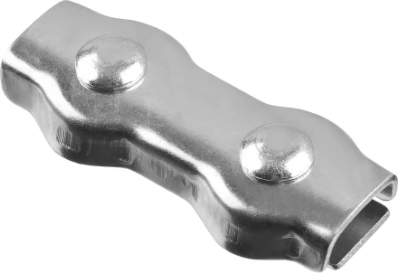 Зажим троса ЗУБР &quot;МАСТЕР&quot; двойной, оцинкованный, 4мм, 2 шт 304446-04 купить в Ижевске