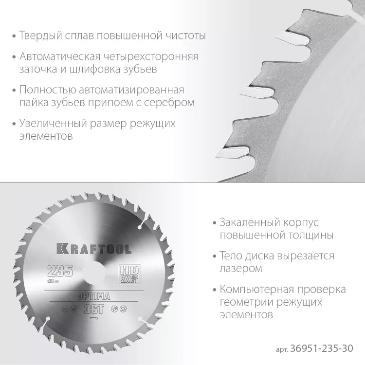 Диск пильный OPTIMA, повышенный ресурс 36951-235-30 купить в Ижевске