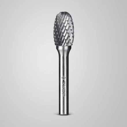 Зубр Твердосплавная борфреза E - овал, 12 х 20 мм, радиус 5.0 мм (28804-12-20) купить в Ижевске