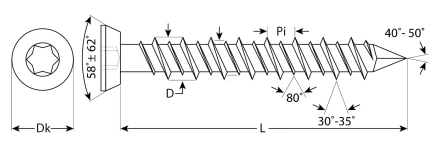 Шурупы ШБ-Х по бетону хроматированные коробка серия ПРОФЕССИОНАЛ купить в Ижевске