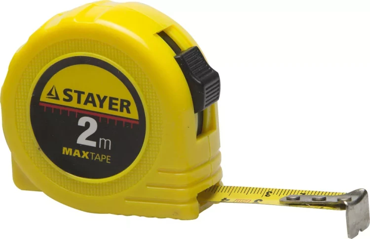 Рулетка STAYER "МASTER" "MaxTape", пластиковый корпус, 2м/16мм 34014-02-16 купить в Ижевске