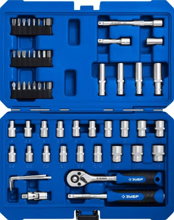 ЗУБР А-57, 57 предм., (1/4), универсальный набор инструмента, Профессионал (27671-H57) купить в Ижевске