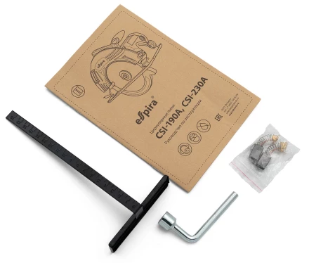 Пила циркулярная ESPIRA CSI-190A (ф190 мм, 220-240В,50/60 Гц, мощность 1250 Вт, 5000 об/мин), 401251 купить в Ижевске