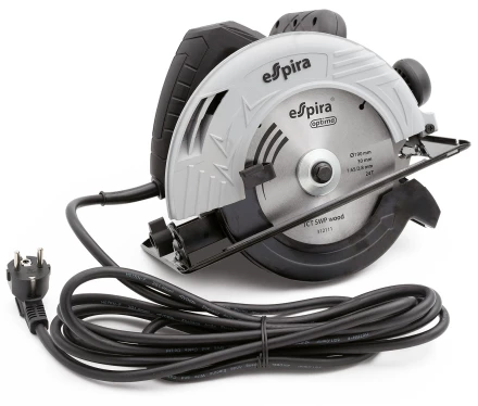 Пила циркулярная ESPIRA CSI-190A (ф190 мм, 220-240В,50/60 Гц, мощность 1250 Вт, 5000 об/мин), 401251 купить в Ижевске