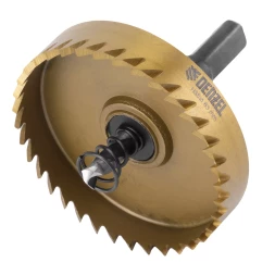 Коронка по металлу HSS, 63 мм, нитридтитановое покрытие Denzel 724120