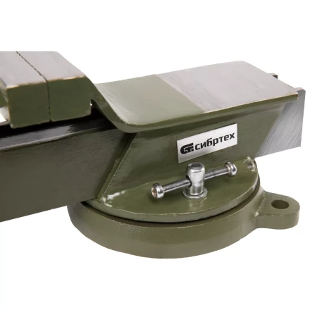 Тиски слесарные Сибртех 18618, 100 мм, стальные, поворотные купить в Ижевске