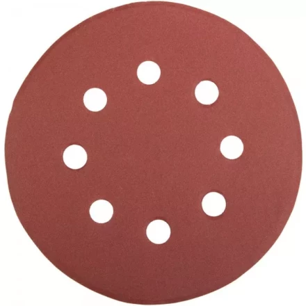 Круг шлифовальный универсальный STAYER &quot;MASTER&quot; из абразивной бумаги на велкро основе, 8 отверстий, Р320, 125мм, 5шт 35452-125-320 купить в Ижевске