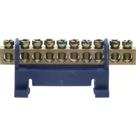 Шина СВЕТОЗАР нулевая на изоляторе типа "Стойка"макс. ток 100А, 5,2мм, 10 полюсов 49806-10 купить в Ижевске