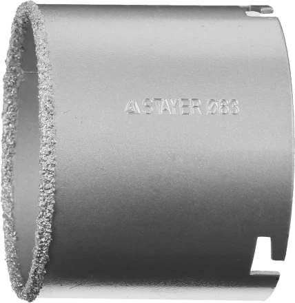 Коронка STAYER &quot;PROFESSIONAL&quot; кольцевая с карбидно-вольфрамовой крошкой, d=83мм 33345-83 купить в Ижевске