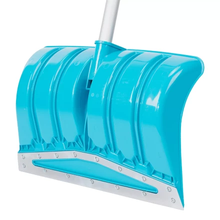 Лопата-скрепер для уборки снега Palisad 61797, полипропилен, 460х320х1300 мм, алюминиевый черенок, ПВХ, LUXE купить в Ижевске