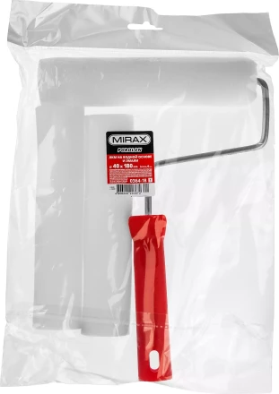 Валик &quot;ПОРОЛОН&quot; в наборе: 3 шубки + ручка, 180 мм, d=40 мм, MIRAX 0364-18_z01 купить в Ижевске