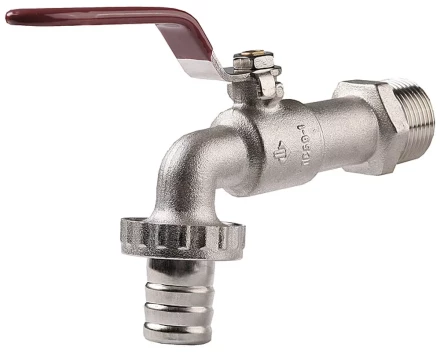 Кран ЗУБР шаровой водоразборный, латунный с никелированным покрытием, 3/4&quot;-3/4&quot; 51216-3/4-3/4 купить в Ижевске