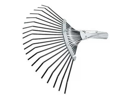 Грабли веерные 20 зубьев без черенка оксидированные плоский зуб  СИБРТЕХ Россия 61778 купить в Ижевске