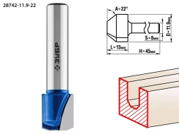 Фрезы пазовые фасонные №3 серия ПРОФЕССИОНАЛ