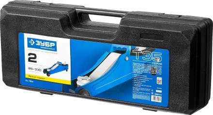 Домкрат гидравлический подкатной T35, 2т, 85-330мм, в кейсе, ЗУБР Профессионал 43056-2-K купить в Ижевске