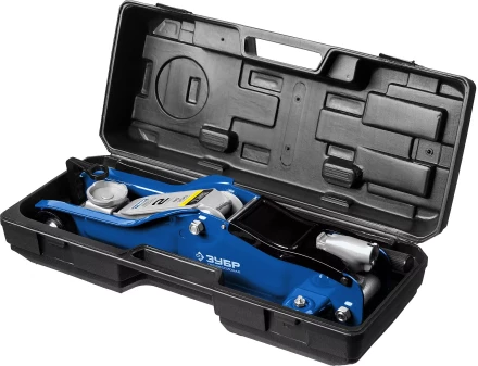 Домкрат гидравлический подкатной T35, 2т, 85-330мм, в кейсе, ЗУБР Профессионал 43056-2-K купить в Ижевске