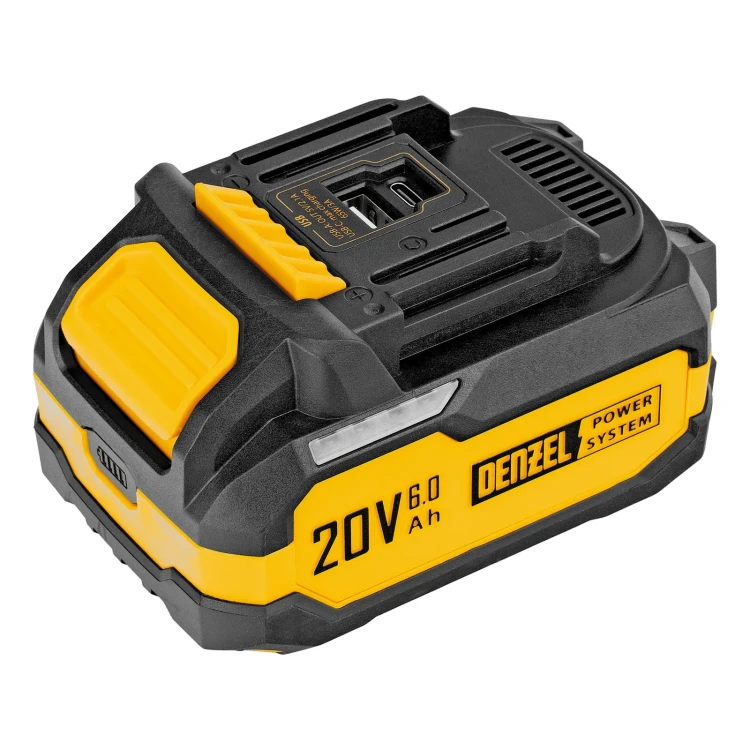 Батарея аккумуляторная BH-20-6.0, Li-Ion, USB, 20 В, 6,0 Ач// Denzel 28446 купить в Ижевске